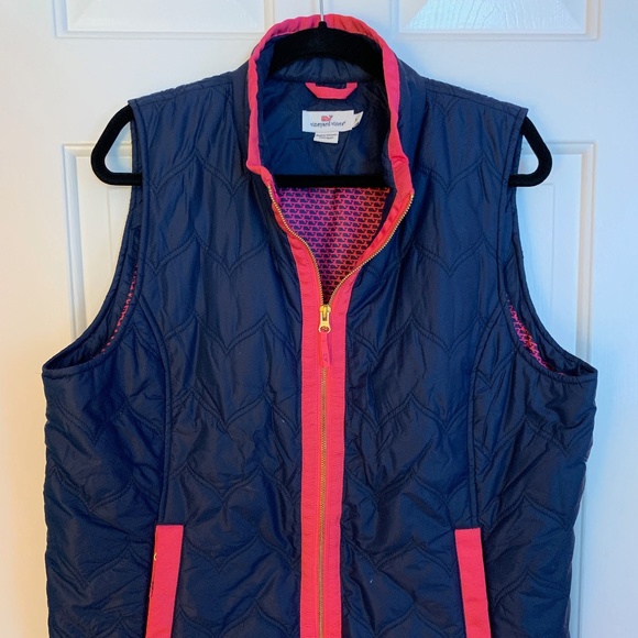 Vineyard Vines Jackets & Blazers - Vineyard Vines, Navy Blue & Pink Vest